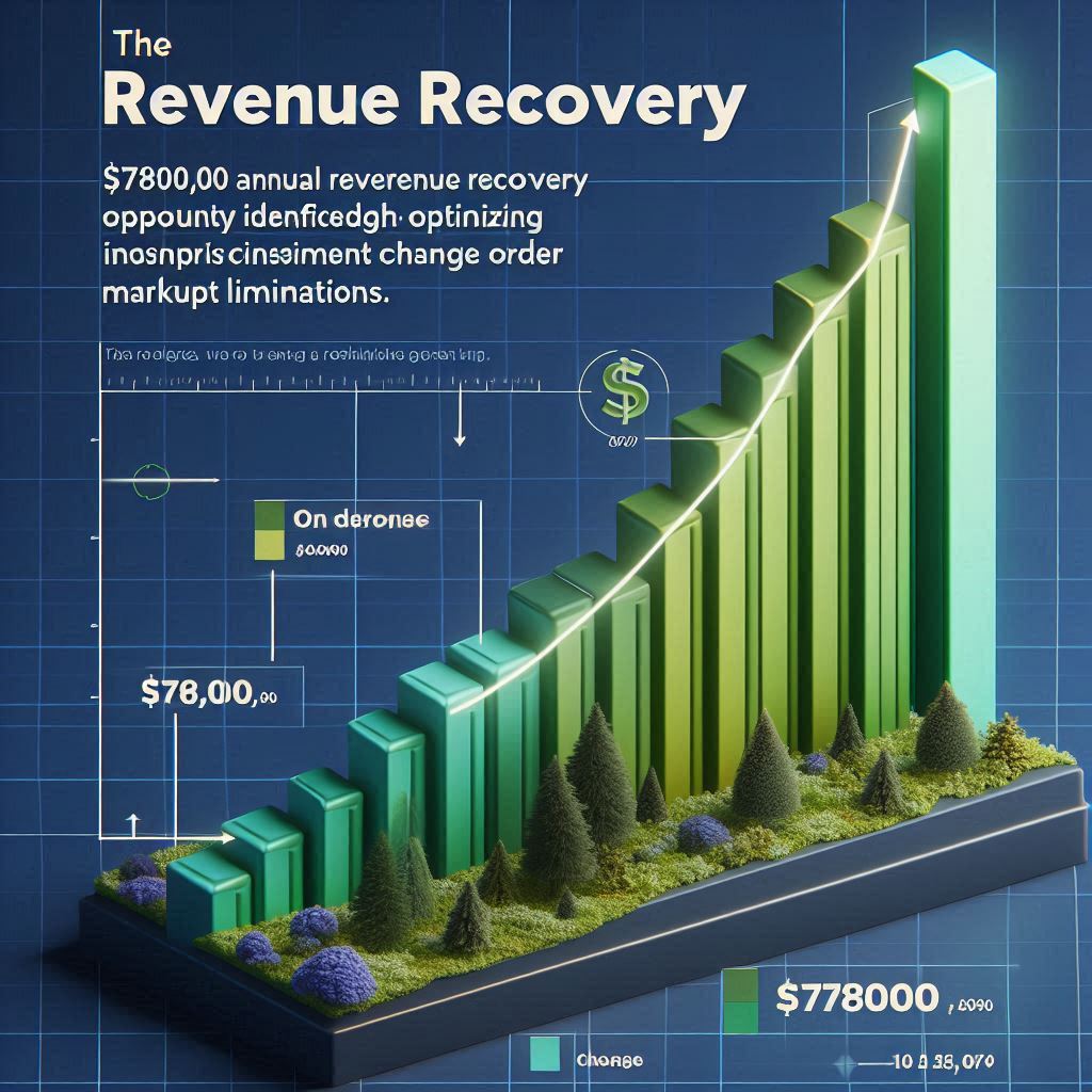 Bar chart showing $780,000 in revenue recovery opportunity.